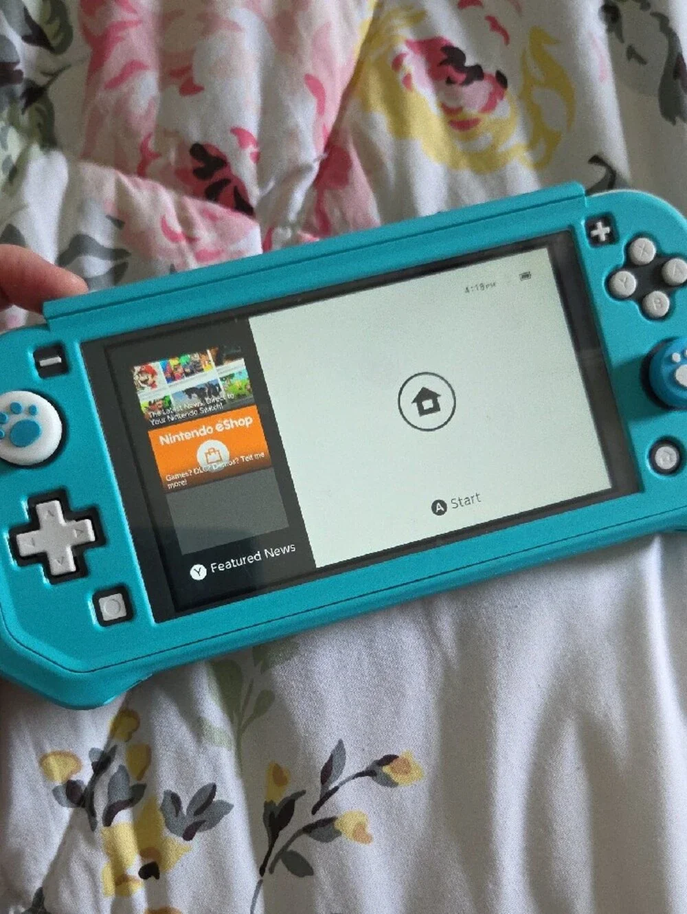 Nintendo Switch Lite Turquoise Portable Handheld Console With Hard Case